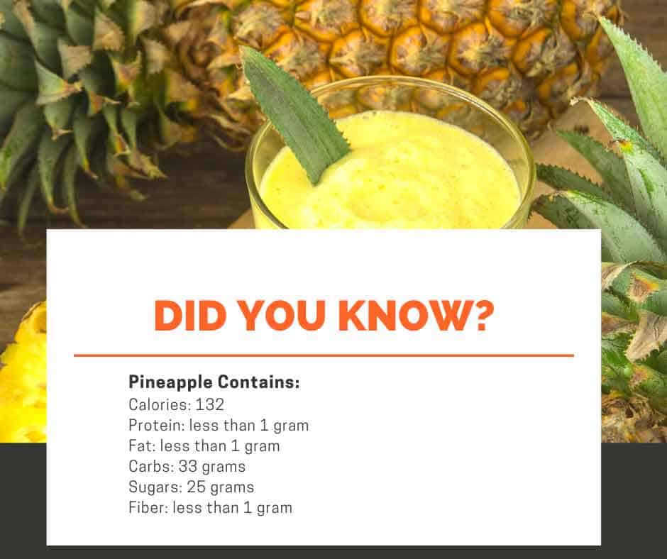 pineapples nutritional facts