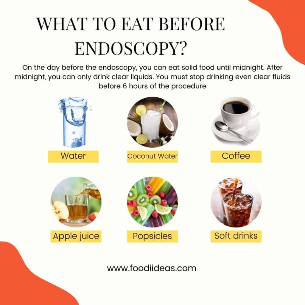 what to eat before endoscopy
